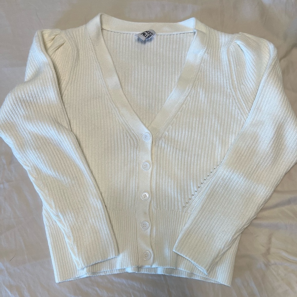 White/Cream Princess Polly Cardigan Sweater